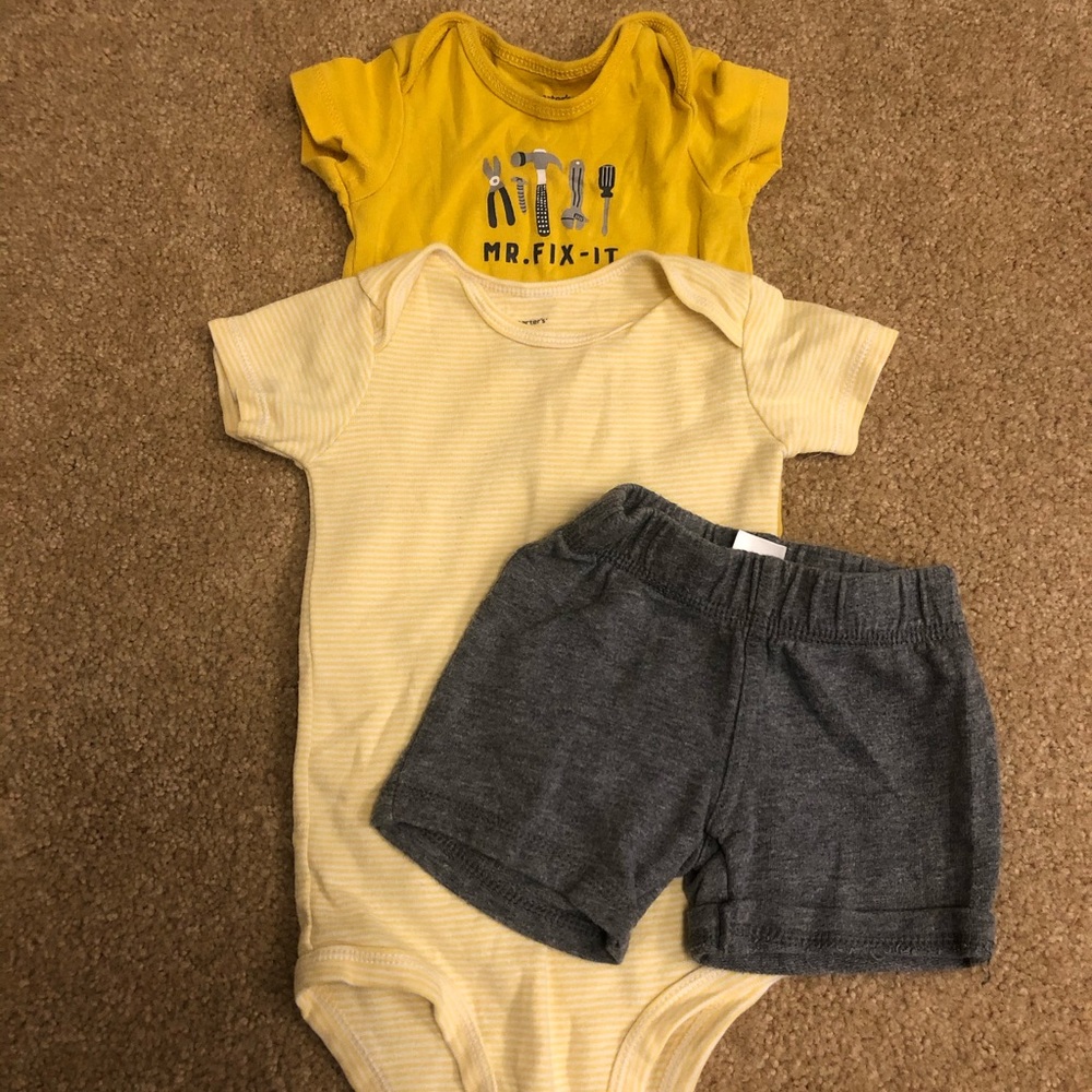 Summer Baby Boy Outfit, Size 3-6 Months